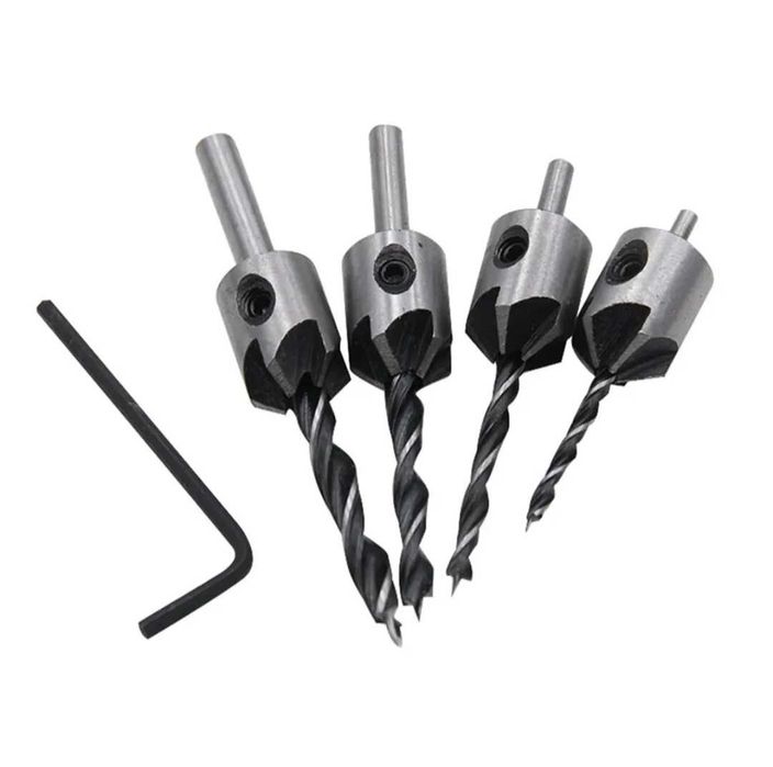 4 Broca escariadora 3, 4, 5 e 6mm Novo