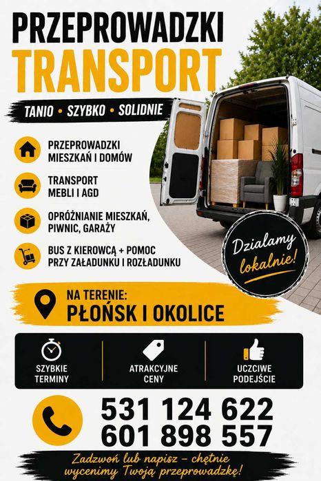Przeprowadzki i usługi transportowe