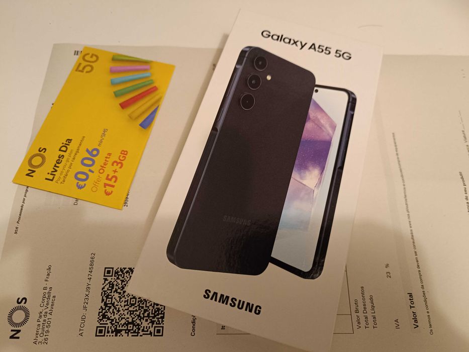 Samsung Galaxy A55 5G 128GB Preto (Caixa selada + garantia)