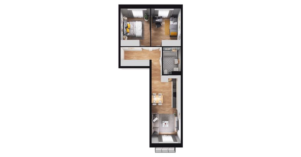 3-pokojowe mieszkanie 50m2 + balkon Bez Prowizji