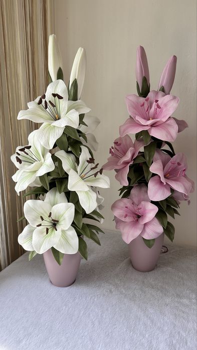 Квітка-світильник, цветок-светильник, торшер, квіти ручної роботи