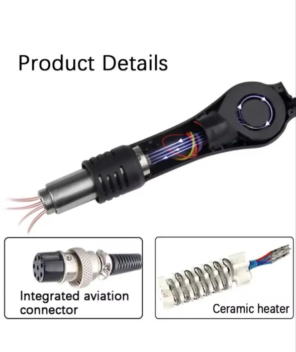 Термоповітряна портативна паяльна станція 8858