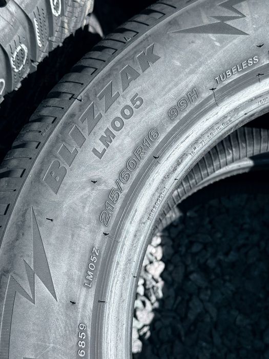 215 60 16 Bridgestone Blizzak LM005 85% 2025 Шини Зима