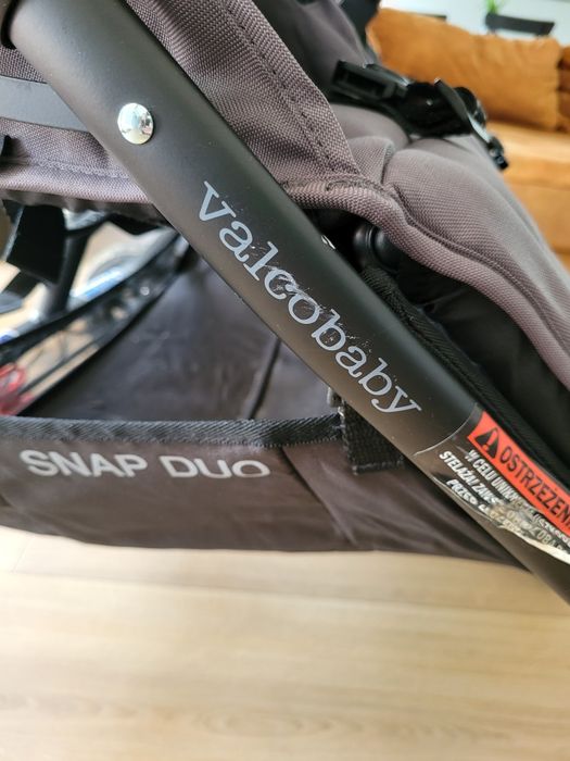 Valco Snap Duo Sport – wózek bliźniaczy, stan bardzo dobry, gwarancja