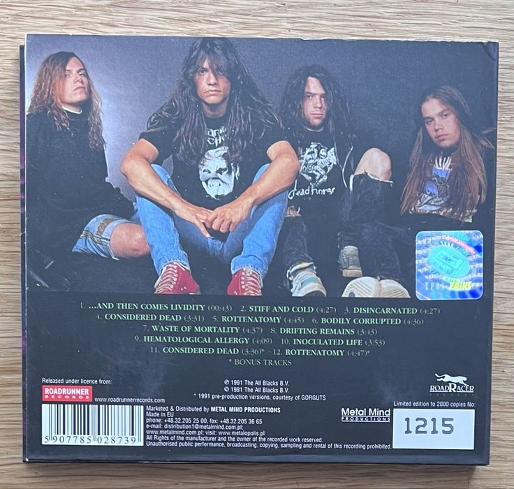 GORGUTS - Cosidered Dead Limited Digipak