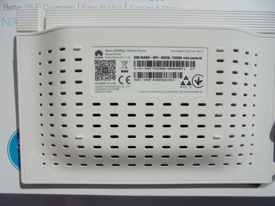 Router Huawei WiFi model WS318n repeater wzmacniacz sieci WiFi 2,4 Ghz