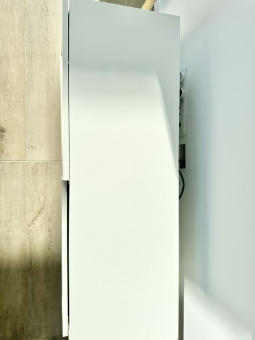 IKEA besta szafka RTV biała rattan boho 120cm