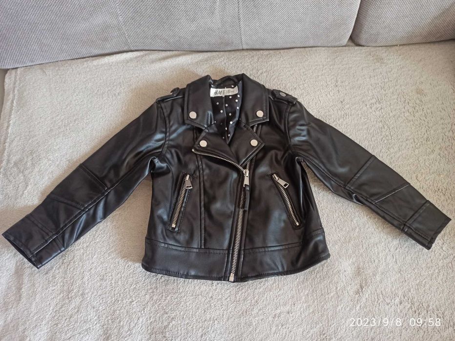 Ramoneska dziewczęca eco skóra h&m 98 (2-3 lata)