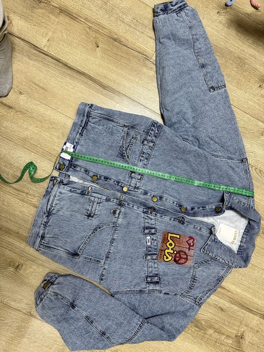 Джинсова куртка утеплена оверсайс