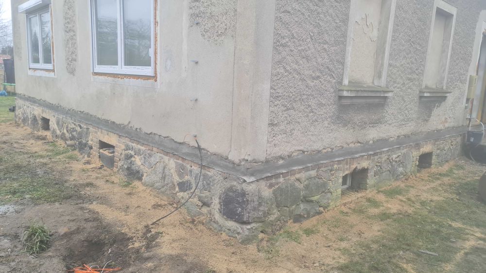 Podcinka budynku, Osuszanie murów