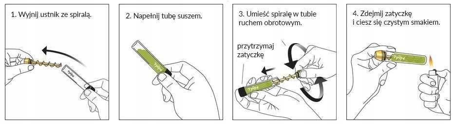 Szklana Fajka Joint Blunt Rurka Śruba Lufka THC CBD Marihuana Prezent
