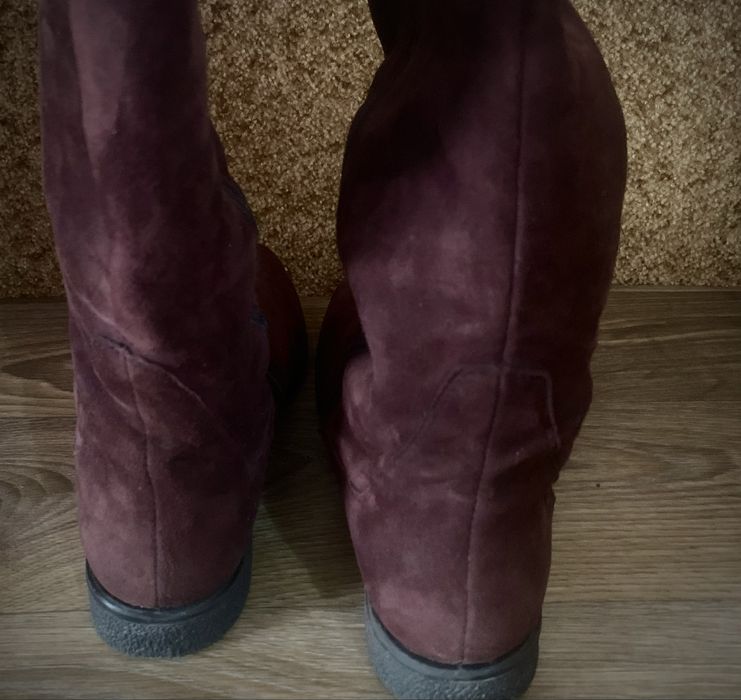 Жіночі чоботи ботфорти у відмінному стані.Єврозима.