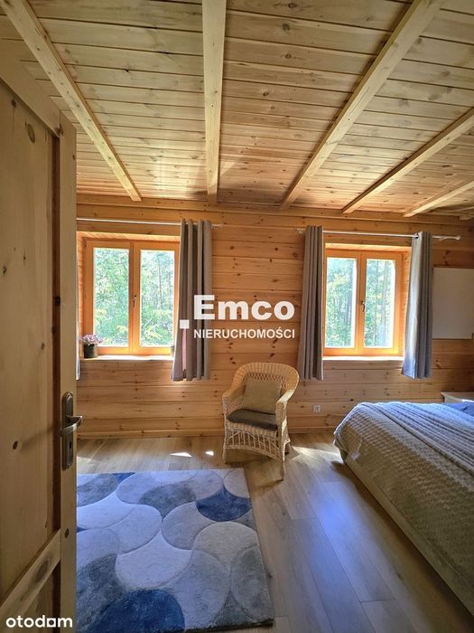 Klimatyczny dom 187 m2, na pięknej, zalesionej działce 5000 m2