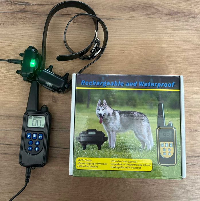 Электронный дресcировочный ошейник для собак — дальность 1000 м. пульт