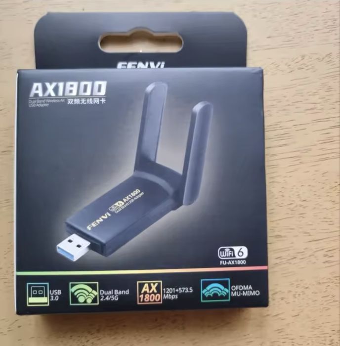 FENVI 1800 Мбіт/с WiFi 6 USB-адаптер дводіапазонний 2.4G/5Ghz