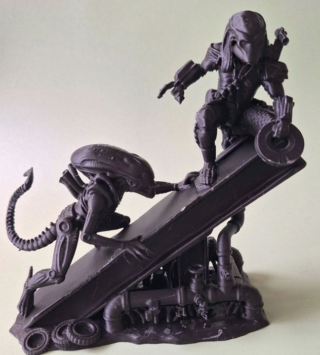 Predator vs Alien Figurka 3D Diorama Scena Walki Kolekcjonerska