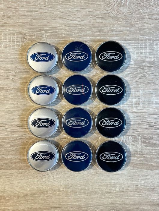 Conjunto 4 Centros Jantes Ford 54mm 56mm 60mm 65mm 68mm