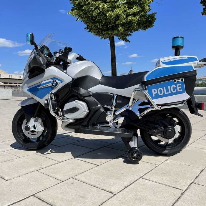 Motocykl POLICYJNY BMW Ścigacz Elektryczny Auto AKUMULATOR RC 2 DZIECI