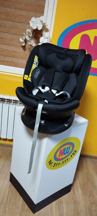 Nowy fotelik samochodowy ISOFIX obrotowy I-Size do 150 cm