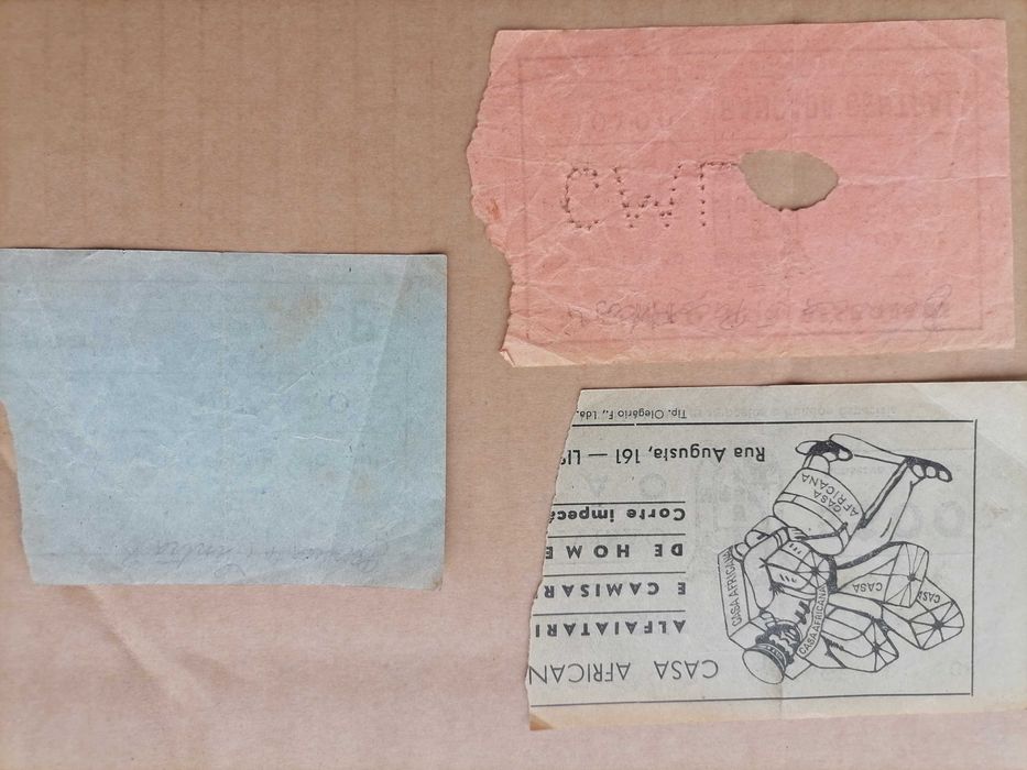 BENFICA Bilhetes Hóquei Patins 1952 Jogos c/ Sintra e Paço  de Arcos