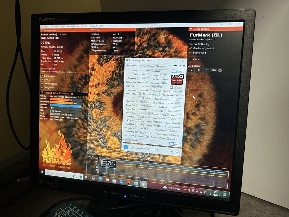 Ідеал! RX 5500 XT  8Gb Sapphire pulse відеокарта з тестами