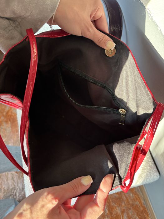 Шопер сумка  лакова