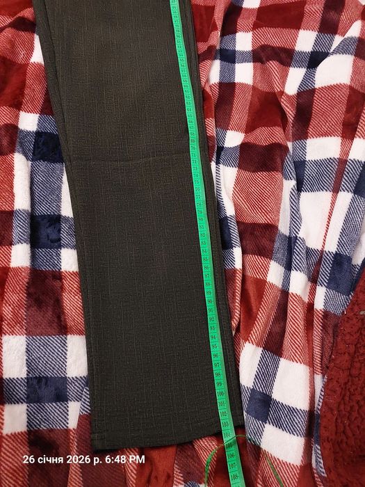 Джегінси, штани, лосини, утеплені на флісі, хакі, нові