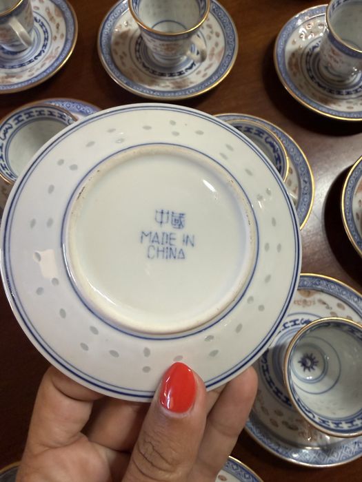 Serviço café bago arroz porcelana chinesa