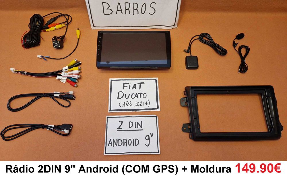 Rádio 2DIN FIAT Ducato • Peugeot Boxer • Citroen Jumper • Android GPS