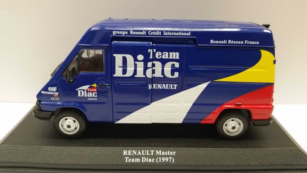 Miniaturas carrinhas assistência rally