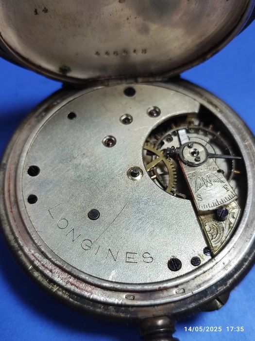 Relógio de bolso Longines prata