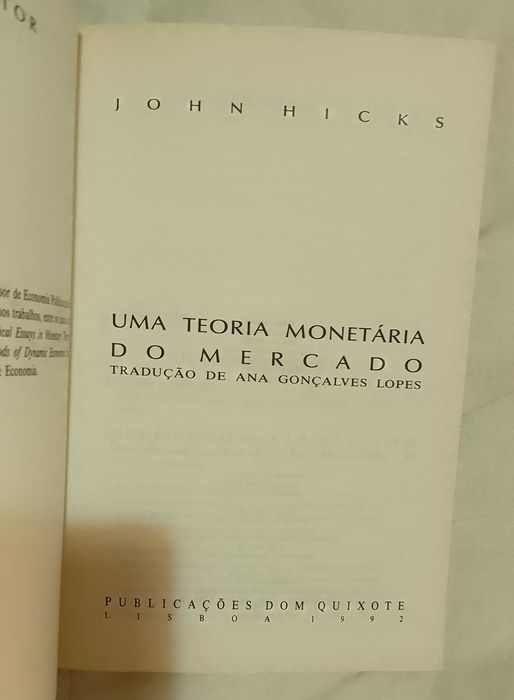 Uma teoria monetária do mercado, John Hicks