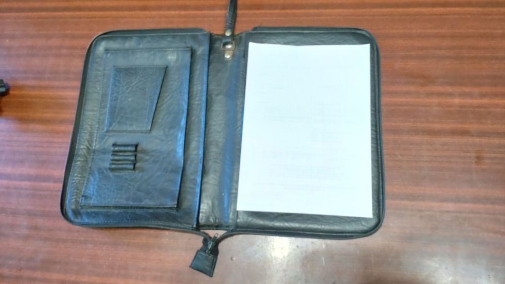 Папка для бумаг, натуральная кожа.