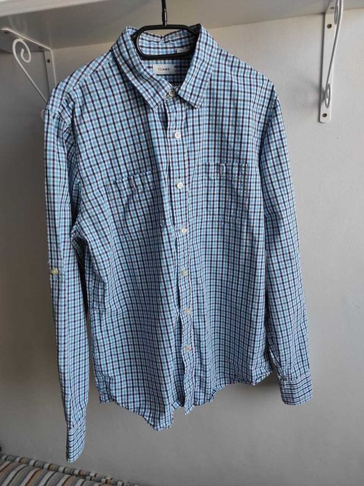 Męska koszula w kratkę Tommy Hilfiger rozmiar M