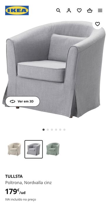 Poltrona ikea com capa.