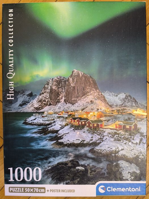 Puzzle zorza polarna Lofoty