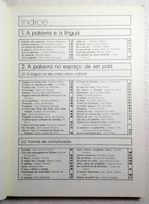 Livro Minha Pátria é a Lingua Portuguesa - 10º ano