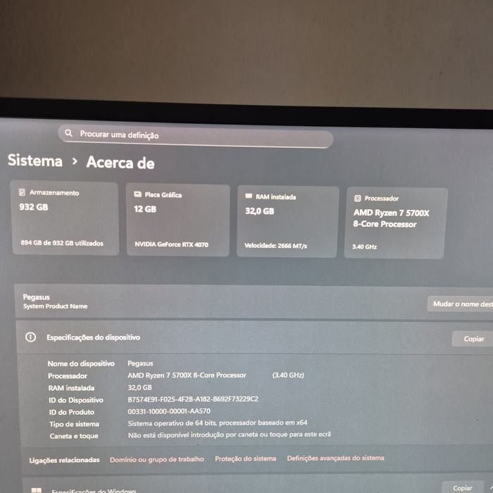 Pc gaming rayzen 7 rtx 4070 12gb