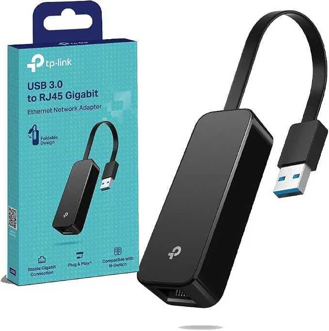 TP-Link UE306 USB 3.0 para Ethernet Gigabit RJ45 Adaptador LAN Laptop PC Nintendo Switch NOVO