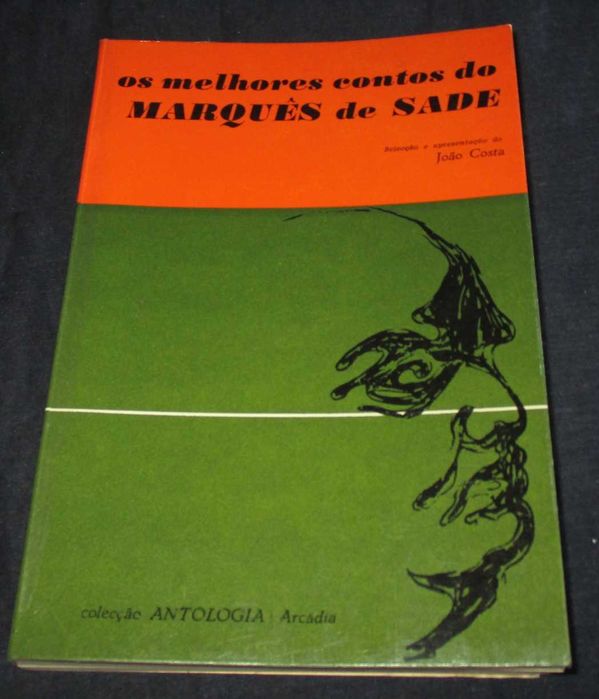 Livro Os melhores contos de Marquês de Sade Antologia Arcádia
