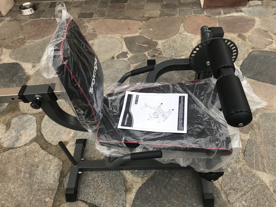 Maszyna do ćwiczeń mięśni nóg + obciażniki