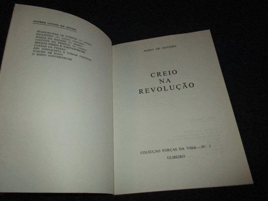 Livro Creio na Revolução Mário de Oliveira Ulmeiro