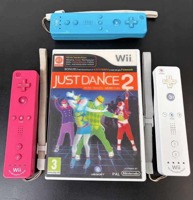 Pack 3 Comando Motion Wii+ Just Dance 2 Holografico