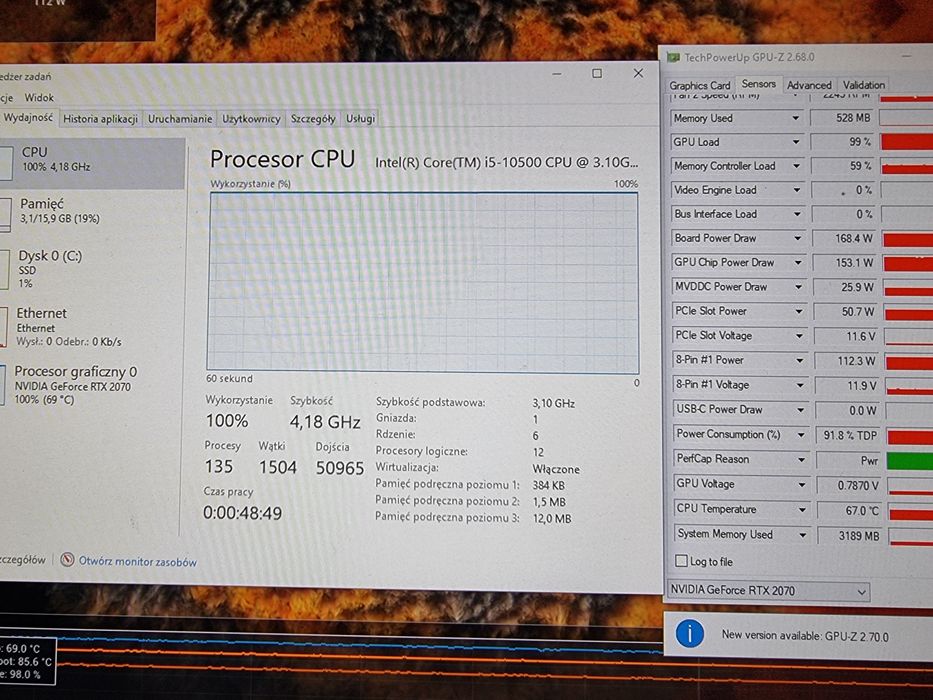 Komputer i5 10500 RTX 2070