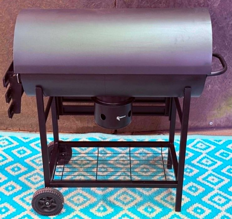 Duzy Grill Węglowy m-ki Lund z termometrem o wym. 52 cm x 94 cm x 107 cm stan bdb