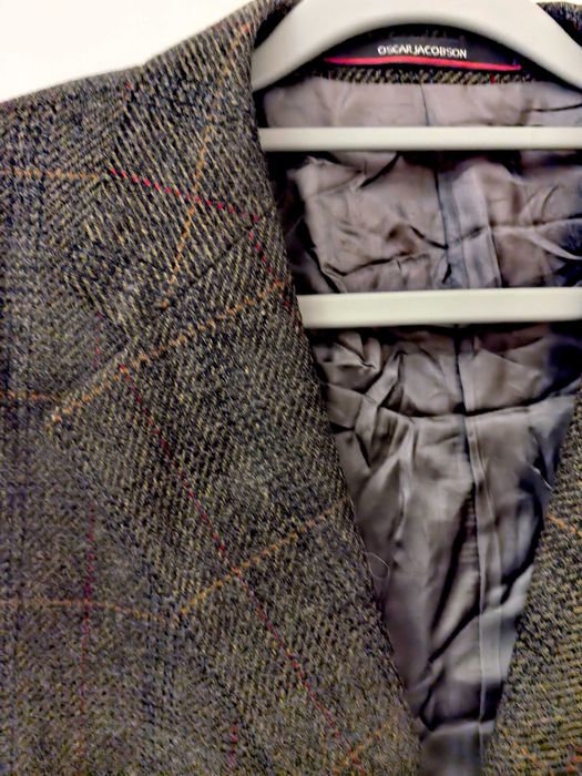 Marynarka Męska OSCAR JACOBSON Arthur Bell 100% Wełna, Wiskoza, L-XL