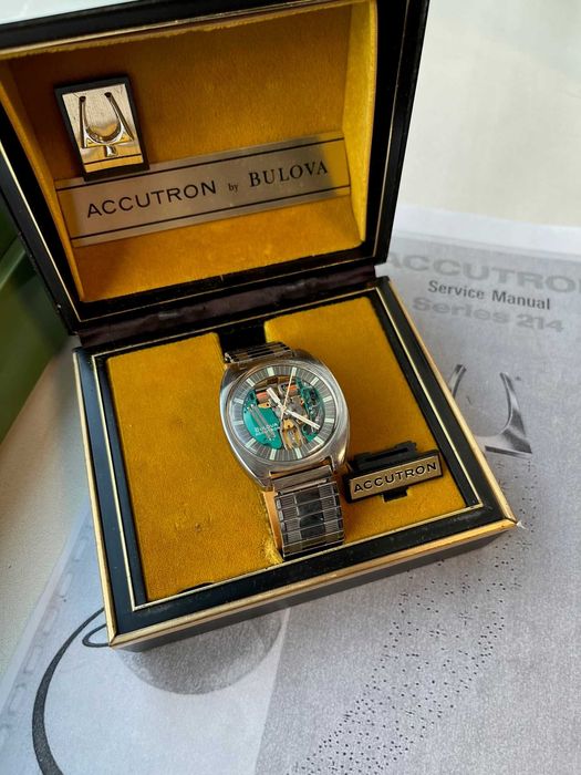 Zegarek Bulova Spaceview Accutron 770 T model 1969r Pudełko + serwis