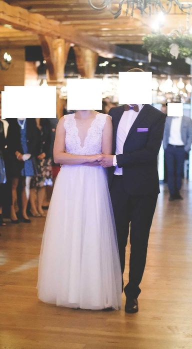 Zjawiskowa suknia ślubna rozmiar 38