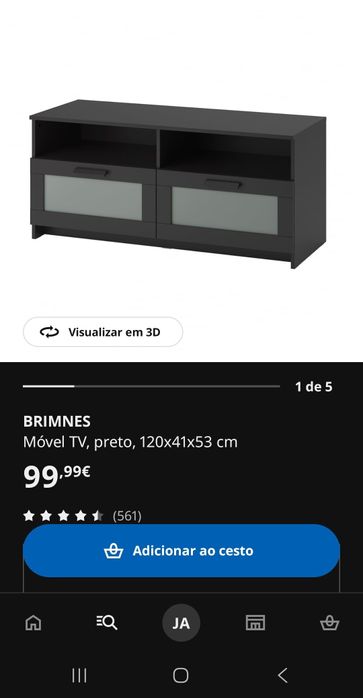 Móvel TV Brimnes IKEA