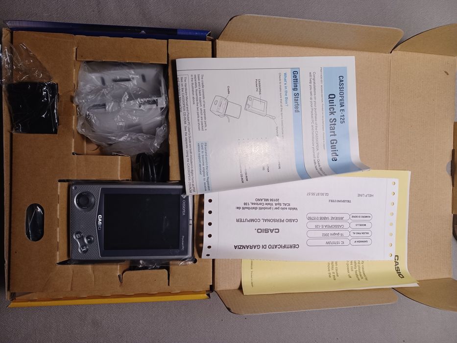 Palmtop pocket PC CASIO CASSIOPEIA E-125 NOWY!!! Fabrycznie zapakowany